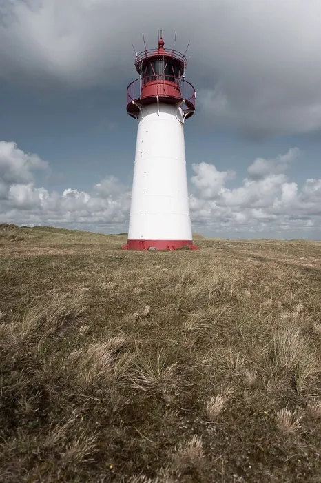 Gerahmter Druck : Leuchtturm bei Ellenbogen, Nordsee. Gerahmter Druck : Leuchtturm bei Ellenbogen, Nordsee.