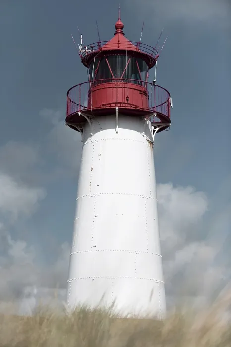 Gerahmter Druck : Leuchtturm bei Ellenbogen, Nordsee. Gerahmter Druck : Leuchtturm bei Ellenbogen, Nordsee.