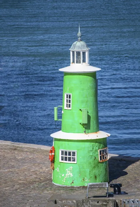 Gerahmter Druck : Leuchtturm im Hafen von Helsingør Gerahmter Druck : Leuchtturm im Hafen von Helsingør