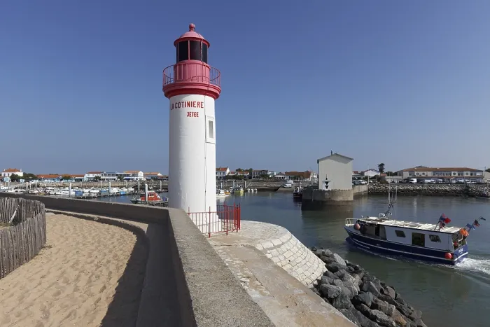 Gerahmter Druck : Leuchtturm und Hafen, La Cotinière. Gerahmter Druck : Leuchtturm und Hafen, La Cotinière.