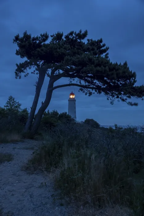 Gerahmter Druck : Leuchtturm, Insel Hiddensee, Kloster Gerahmter Druck : Leuchtturm, Insel Hiddensee, Kloster
