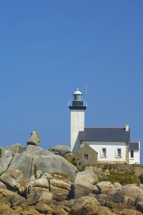 Gerahmter Druck : Leuchtturm an der Pointe de Pontusval