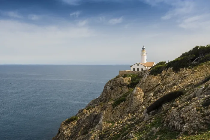 Gerahmter Druck : Leuchtturm, Punta de Capdepera Gerahmter Druck : Leuchtturm, Punta de Capdepera