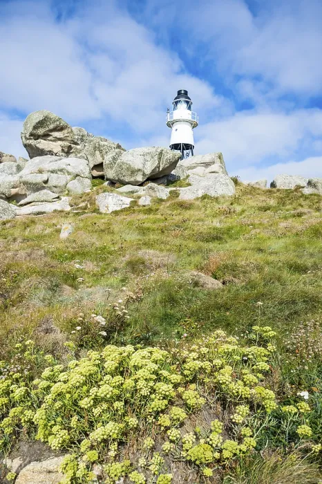 Gerahmter Druck : Leuchtturm in den Felsen, St Mary's. Gerahmter Druck : Leuchtturm in den Felsen, St Mary's.