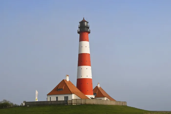 Gerahmter Druck : Leuchtturm Westerhever, St. Peter-Ording Gerahmter Druck : Leuchtturm Westerhever, St. Peter-Ording
