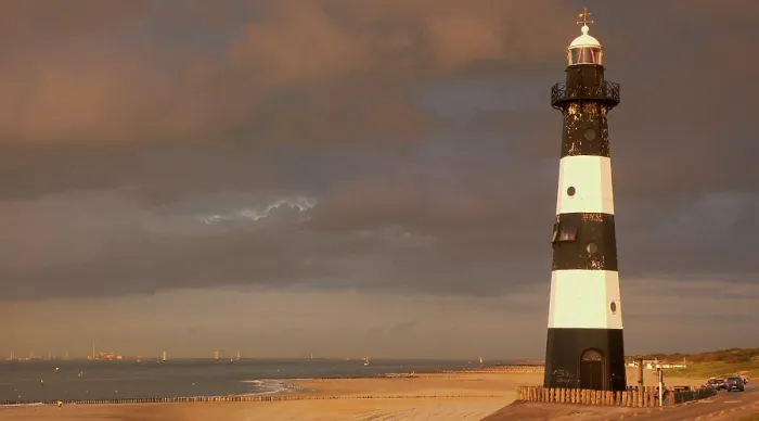 Gerahmter Druck : Leuchtturm an der Westerschelde Gerahmter Druck : Leuchtturm an der Westerschelde
