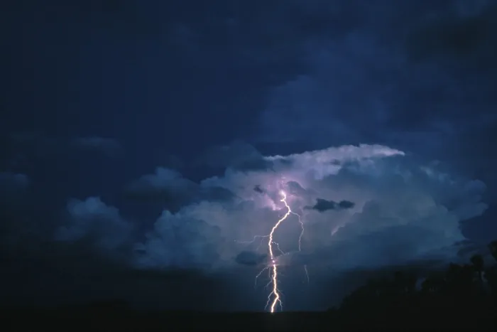 Gerahmter Druck : Blitz / Gewitter Gerahmter Druck : Blitz / Gewitter