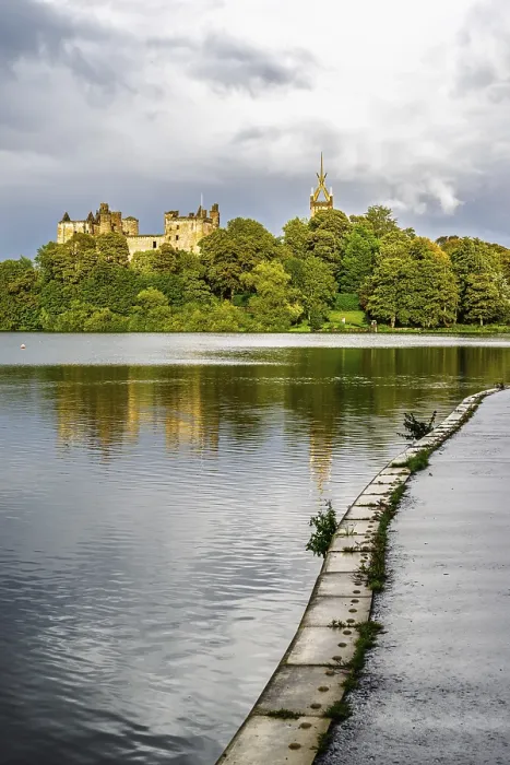 Gerahmter Druck : Schloss Linlithgow, Loch Linlithgow Gerahmter Druck : Schloss Linlithgow, Loch Linlithgow