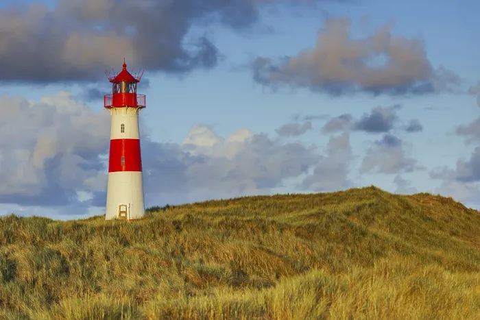 Gerahmter Druck : Das Leuchtturm Lister bei Ellenbogen. Gerahmter Druck : Das Leuchtturm Lister bei Ellenbogen.