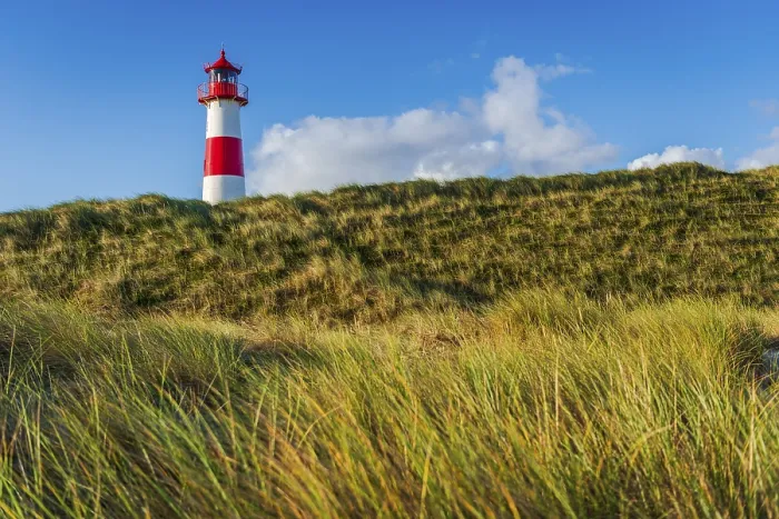 Gerahmter Druck : Das Leuchtturm Lister bei Ellenbogen. Gerahmter Druck : Das Leuchtturm Lister bei Ellenbogen.