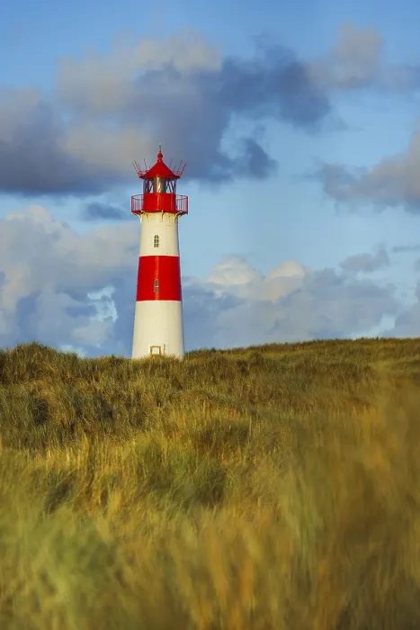 Gerahmter Druck : Das Leuchtturm Lister bei Ellenbogen. Gerahmter Druck : Das Leuchtturm Lister bei Ellenbogen.