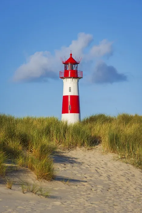 Gerahmter Druck : Das Leuchtturm Lister bei Ellenbogen. Gerahmter Druck : Das Leuchtturm Lister bei Ellenbogen.