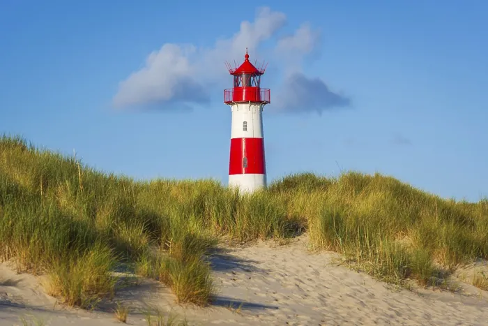 Gerahmter Druck : Das Leuchtturm Lister bei Ellenbogen. Gerahmter Druck : Das Leuchtturm Lister bei Ellenbogen.