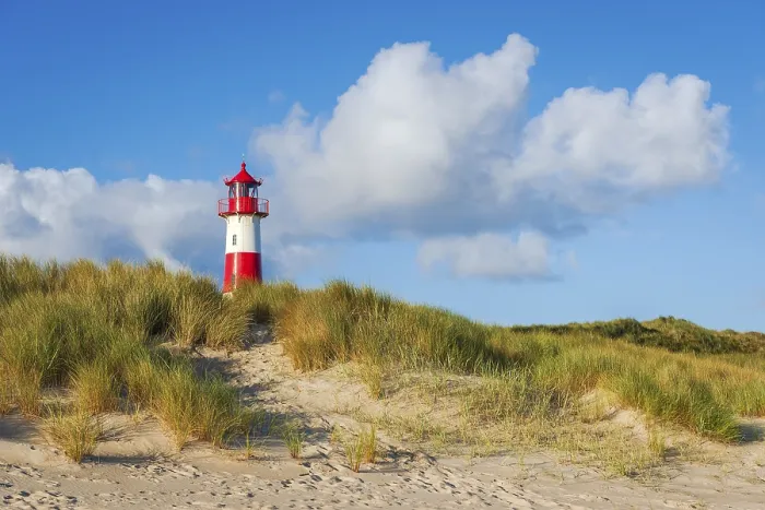 Gerahmter Druck : Das Leuchtturm Lister bei Ellenbogen. Gerahmter Druck : Das Leuchtturm Lister bei Ellenbogen.