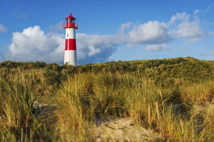 Gerahmter Druck : Das Leuchtturm Lister bei Ellenbogen. Gerahmter Druck : Das Leuchtturm Lister bei Ellenbogen.