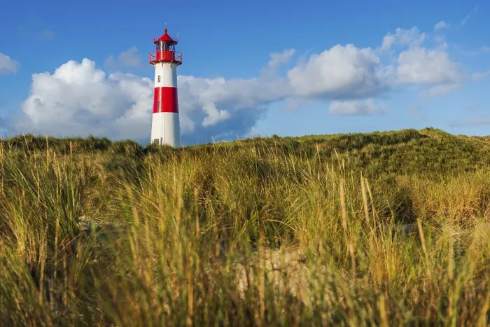 Gerahmter Druck : Das Leuchtturm Lister bei Ellenbogen. Gerahmter Druck : Das Leuchtturm Lister bei Ellenbogen.