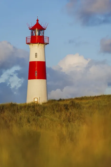 Gerahmter Druck : Das Leuchtturm Lister bei Ellenbogen. Gerahmter Druck : Das Leuchtturm Lister bei Ellenbogen.