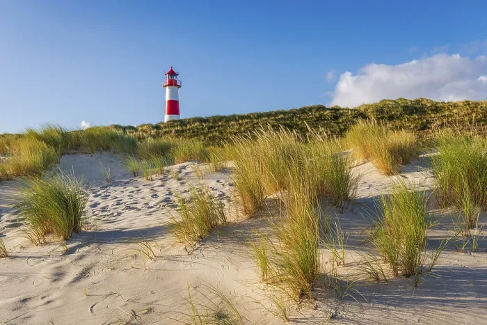 Gerahmter Druck : Das Leuchtturm Lister bei Ellenbogen. Gerahmter Druck : Das Leuchtturm Lister bei Ellenbogen.