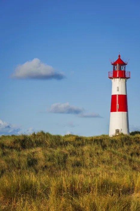 Gerahmter Druck : Das Leuchtturm Lister bei Ellenbogen. Gerahmter Druck : Das Leuchtturm Lister bei Ellenbogen.