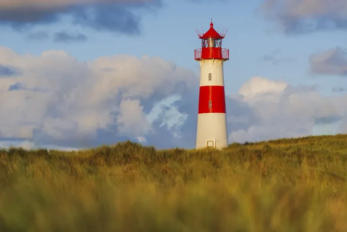 Gerahmter Druck : Das Leuchtturm Lister bei Ellenbogen. Gerahmter Druck : Das Leuchtturm Lister bei Ellenbogen.