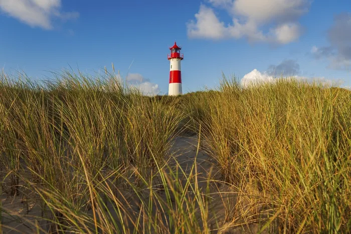 Gerahmter Druck : Das Leuchtturm Lister bei Ellenbogen. Gerahmter Druck : Das Leuchtturm Lister bei Ellenbogen.