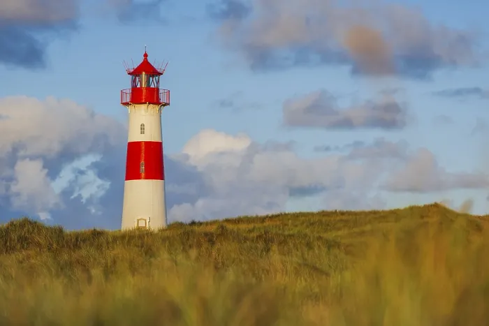 Gerahmter Druck : Das Leuchtturm Lister bei Ellenbogen. Gerahmter Druck : Das Leuchtturm Lister bei Ellenbogen.