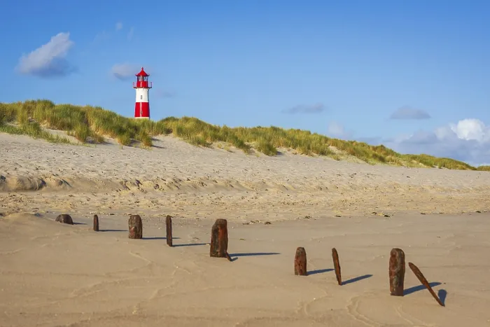 Gerahmter Druck : Das Leuchtturm Lister bei Ellenbogen. Gerahmter Druck : Das Leuchtturm Lister bei Ellenbogen.
