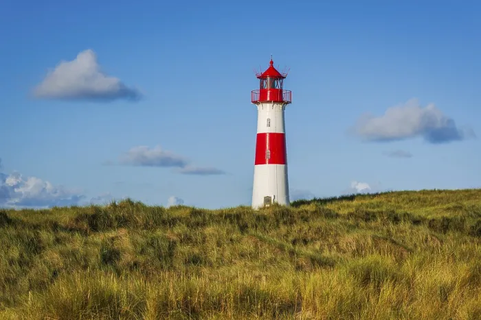 Gerahmter Druck : Das Leuchtturm Lister bei Ellenbogen. Gerahmter Druck : Das Leuchtturm Lister bei Ellenbogen.