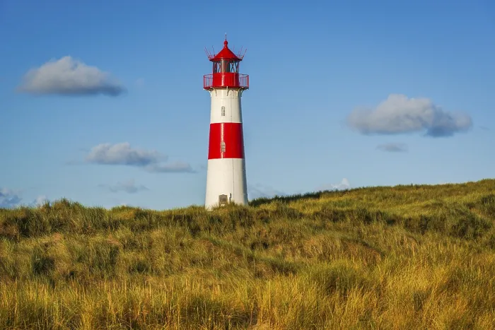 Gerahmter Druck : Das Leuchtturm Lister bei Ellenbogen. Gerahmter Druck : Das Leuchtturm Lister bei Ellenbogen.