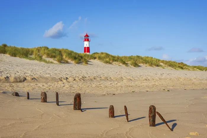 Gerahmter Druck : Das Leuchtturm Lister bei Ellenbogen. Gerahmter Druck : Das Leuchtturm Lister bei Ellenbogen.