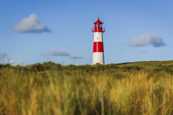 Gerahmter Druck : Das Leuchtturm Lister bei Ellenbogen. Gerahmter Druck : Das Leuchtturm Lister bei Ellenbogen.