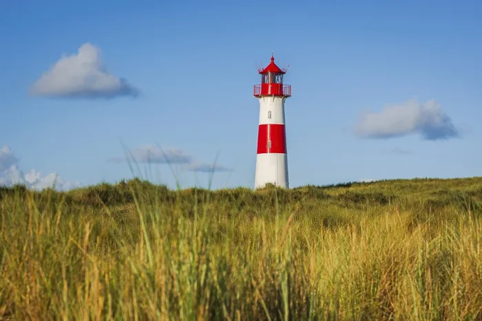 Gerahmter Druck : Das Leuchtturm Lister bei Ellenbogen. Gerahmter Druck : Das Leuchtturm Lister bei Ellenbogen.