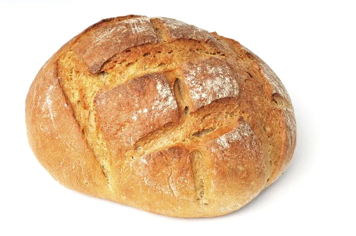 Gerahmter Druck : Brotlaib, weißer Hintergrund Gerahmter Druck : Brotlaib, weißer Hintergrund