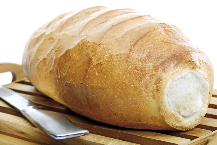 Gerahmter Druck : Weißbrotlaib Gerahmter Druck : Weißbrotlaib