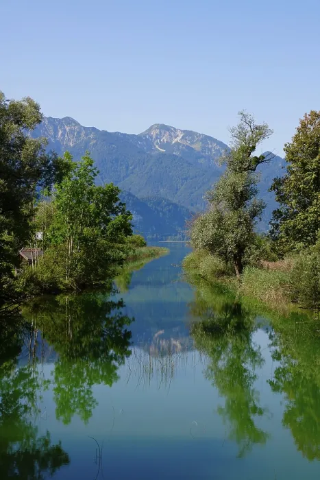 Gerahmter Druck : Loisach, Ende August, Oberbayern. Gerahmter Druck : Loisach, Ende August, Oberbayern.