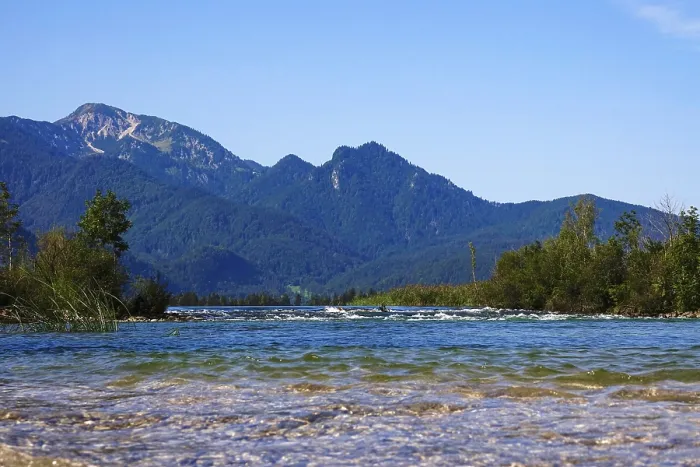 Gerahmter Druck : Loisach, Ende August, Oberbayern. Gerahmter Druck : Loisach, Ende August, Oberbayern.