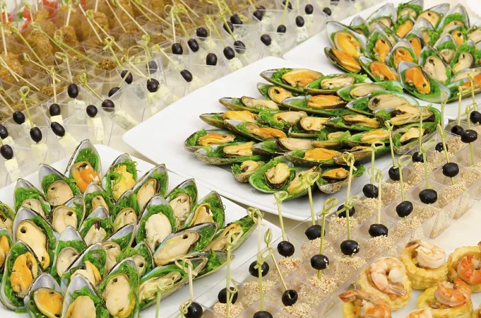 Gerahmter Druck : Einige kalte Meeresfrüchergeschmack auf dem Buffet. Gerahmter Druck : Einige kalte Meeresfrüchergeschmack auf dem Buffet.