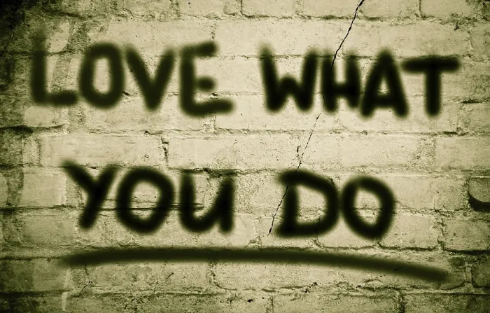 Gerahmter Druck : Love What You Do Konzept Gerahmter Druck : Love What You Do Konzept