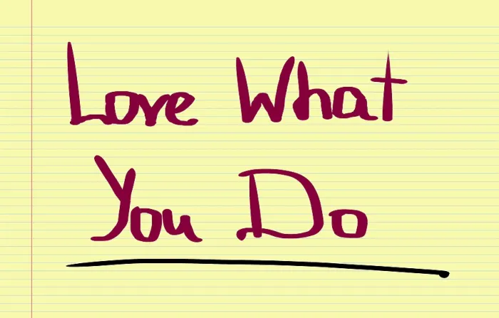 Gerahmter Druck : Love What You Do Konzept Gerahmter Druck : Love What You Do Konzept
