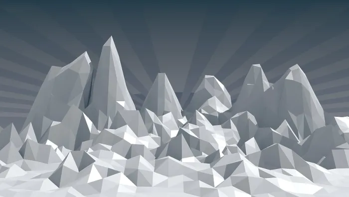Gerahmter Druck : Low Poly Formen abstrakte Hintergrund.