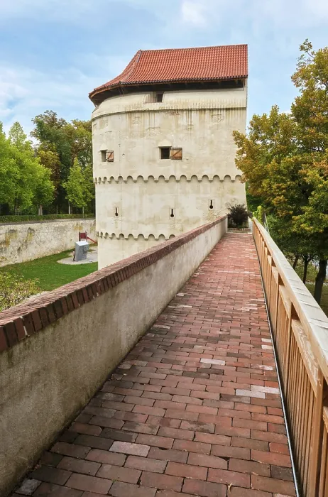 Gerahmter Druck : Lowenturm, auch Pulverturm.