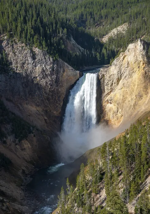 Gerahmter Druck : Untere Wasserfälle, Wasserfall in einer Schlucht. Gerahmter Druck : Untere Wasserfälle, Wasserfall in einer Schlucht.