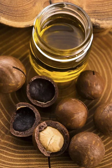 Gerahmter Druck : Macadamia-Nussöl Gerahmter Druck : Macadamia-Nussöl