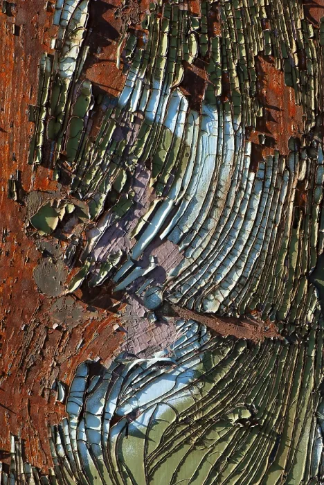 Gerahmter Druck : Makro, Oberflächenstruktur, Farbe, Rost. Gerahmter Druck : Makro, Oberflächenstruktur, Farbe, Rost.