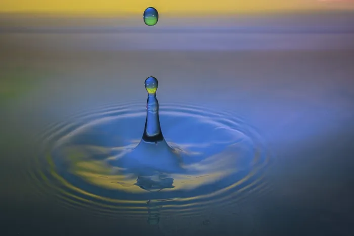 Gerahmter Druck : Macro Wasser Tropfen Gerahmter Druck : Macro Wasser Tropfen