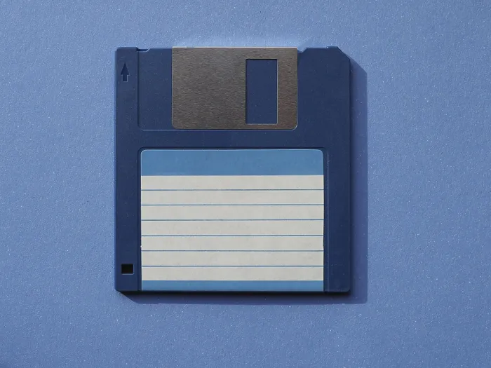 Gerahmter Druck : Magnetische Scheibe aka Diskette Gerahmter Druck : Magnetische Scheibe aka Diskette
