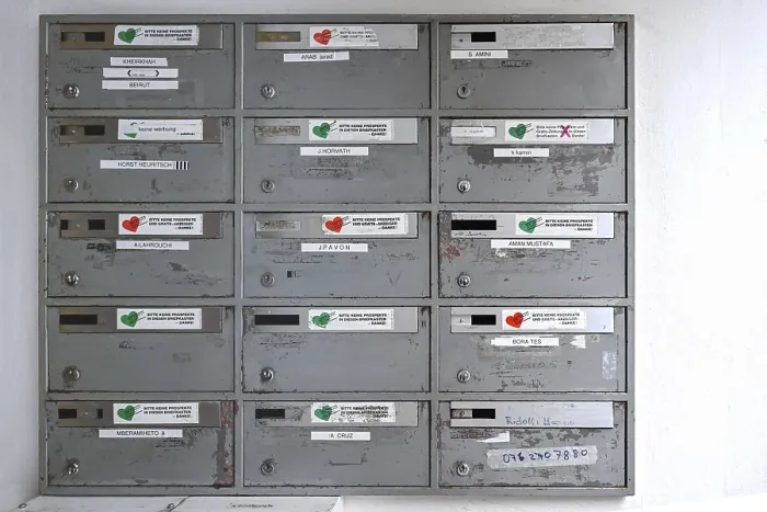 Gerahmter Druck : Mailboxes Gerahmter Druck : Mailboxes