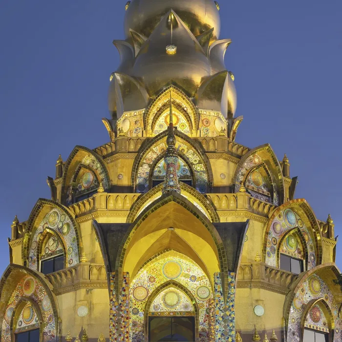 Gerahmter Druck : Haupt-chedi (Phra That)