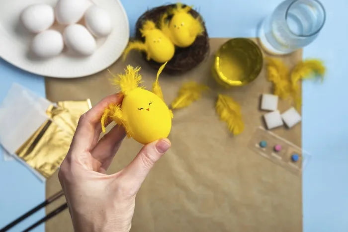 Gerahmter Druck : Eier zum Osterdekoration machen Gerahmter Druck : Eier zum Osterdekoration machen