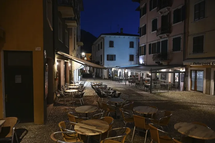 Gerahmter Druck : Malcesine am Abend Gerahmter Druck : Malcesine am Abend